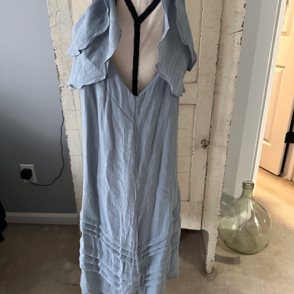 Wishlist Powder Blue Ruffle Dress - Picture 5 of 6